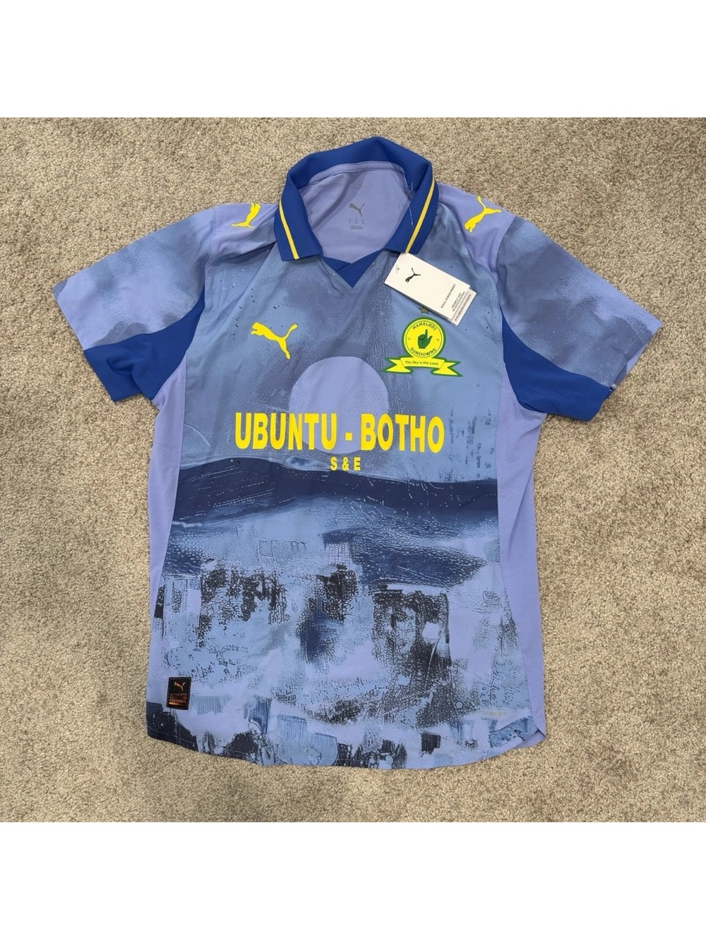 Men’s Medium PUMA X Kid Super Malawi Sundowns Soccer Football Jersey Purple